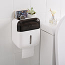 Black / / White / Green / Pink Household Non-perforated Creative Waterproof Double Bin Tissue Box Shelf Toilet Box