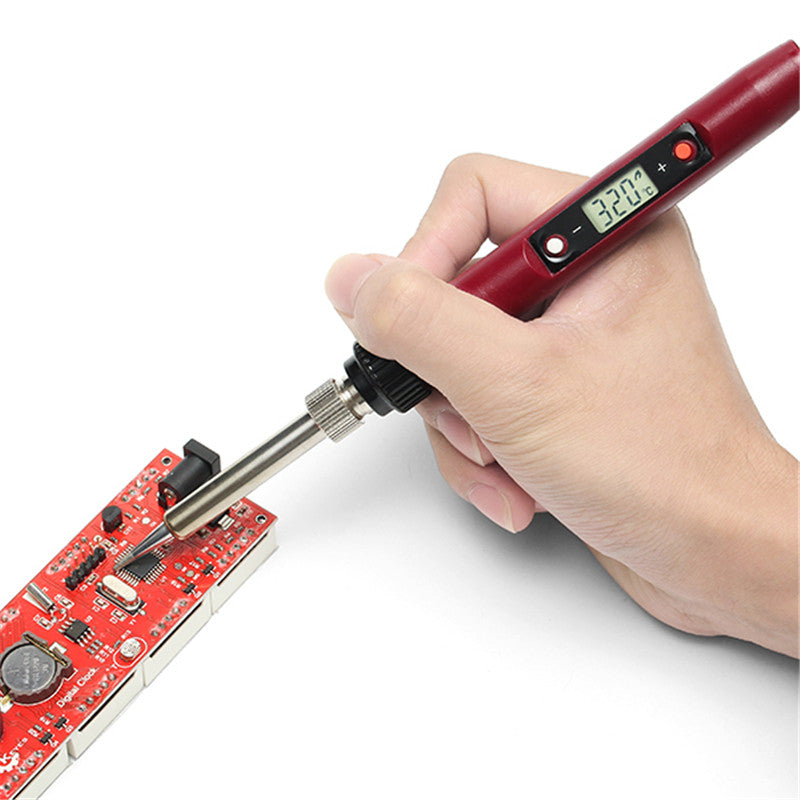 936H 110V 80W LCD Digital Thermostat Adjustable Lead Free Electric Soldering Solder Iron US Plug