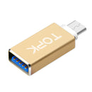 TOPK Type-C USB-C Male to USB Female Mini Type-C 3.1 OTG Adapter Converter For Xiaomi Mi5 Mi4c