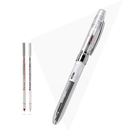 XIAOMI DTB6676 4-in-1 Automatic Pencil Ballpoint Pen with Eraser 0.5mm Refill Multifunctional Rotating Pen Office School Supplies Students Stationery
