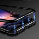 Bakeey 360 Magnetic Adsorption Metal Tempered Glass Flip Protective Case for Xiaomi Redmi Note 6 Pro