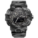 SMAEL 8001 Digital Watch Camouflage Militray Dual Display Men Sports Outdoor Wrist Watch