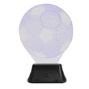 3D Bulbing Football Soccer Night 7 Multicolor Changeing LED Desk Table Light Lamp