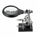 5LED Light Desk Lamp Magnifier Desktop Magnifying Glass Adjustable Support Clamp