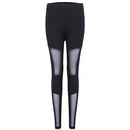 Women Fitness Yoga High-Waisted Leggings Elastic Mesh Tights Black Sexy Push Up Trousers