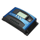 30/40/50/60/100A MPPT Solar Controller LCD Solar Charge Controller Accuracy Dual USB Solar Panel Battery Regulator