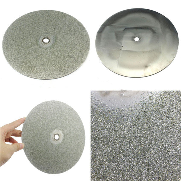 8 Inch 200mm Diamond Coated Lap Wheel 60 Grit Lapidary Polishing Jewelry Grinding Disc
