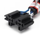 Car 12V H4 4 Lamp Bulb Headlight Wire Wiring Harness Ceramic Relay Socket Adapter