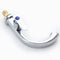 Bathroom Basin Sink Faucet Moon Curved Cold Tap Single Handle Electroplate Chrome Finish Deck Mount