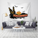 Loskii LWG6 Halloween Tapestry Pumpkin Print Wall Hanging Tapestry Art Home Decor Halloween Decorations For Home