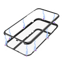 Bakeey Magnetic Adsorption Metal Frame Temerped Glass Back Cover Protective Case For OnePlus 6T