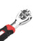 Raitool 48 In 1 Socket Wrench Multifunction Universal Wrench 360 Degree Revolving Spanner