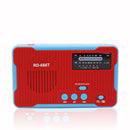 IPRee 4 In 1 Hand Crank Generator Solar AM/FM Radio Emergency LED Flashlight Power Bank USB Rechargeable Alarm Camping Travel