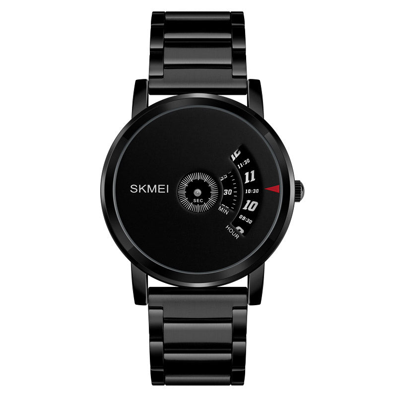 SKMEI 1260 Creative Watch Luxury Male Stainless Steel Strap Quartz Business Wrist Watch