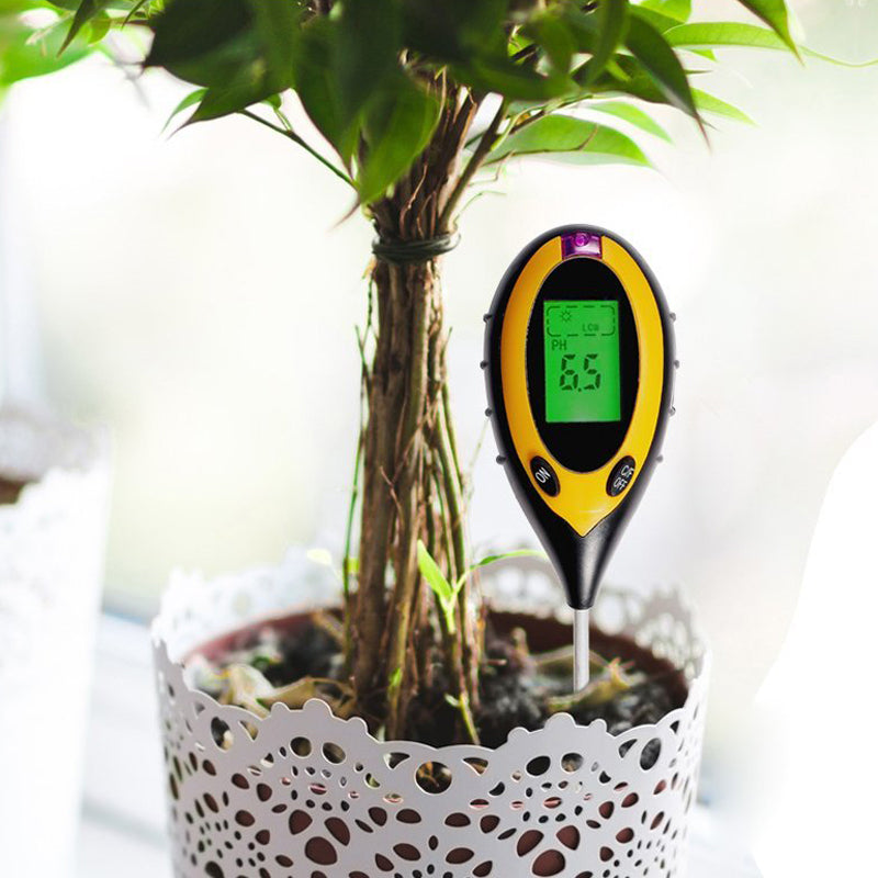 Loskii LG-GT1 Digital 4 in 1 Soil Tester Monitor Soil Moisture Temperature PH Value Sunlight