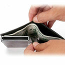 RFID X-37 Portable Anti-degassing Business Card Holder Wallet Leather Name Card Case ID Credit Card Storage Box