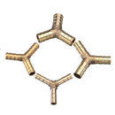 Pagoda Adapter Brass Barb Y Shape 3 Ways Pipes Fitting 6/8/10/12mm Pneumatic Component Hose Coupler