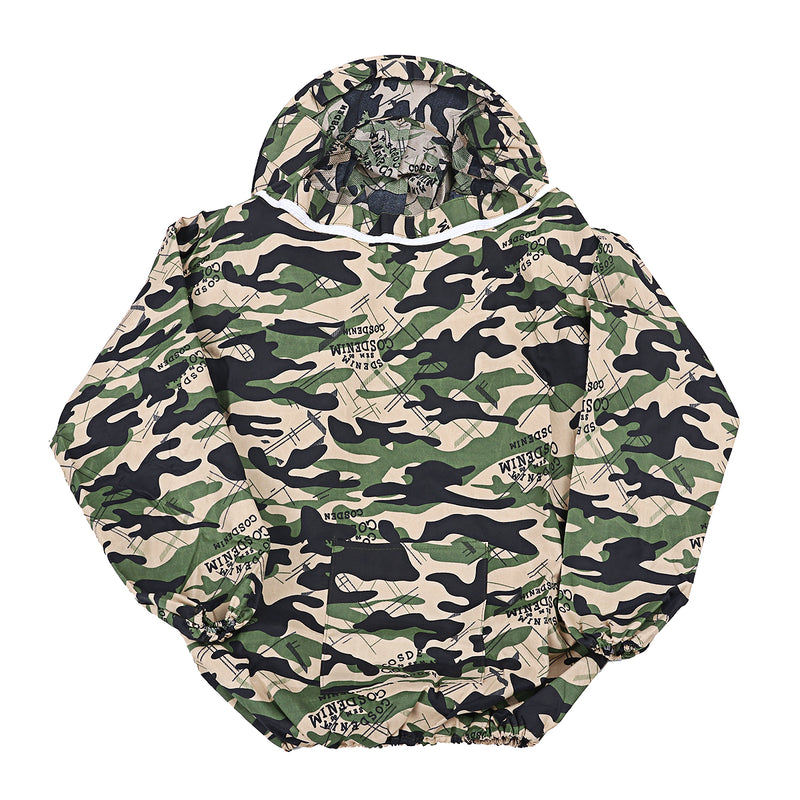 Camouflage Tactical Beekeeping Jacket Anti-bee Suit With Netted Hat