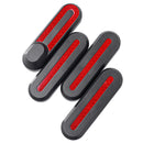 BIKIGHT 1 Set Front Rear Wheel Protective Sticker Black / White Electric Scooter Sheath For Xiaomi Skateboard Wheel?