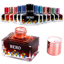 HERO 40ml Colored Painting Ink Bottled Smooth Writing Fountain Pen Ink Non-carbon Waterproof Ink Refill Students Stationery Office School Supplies