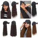 Woman Girl Cap Wig Hat Light Long Wavy Halloween Party Curly  Club Winter