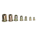 Suleve MXZN7 300Pcs Mixed Steel Rivet Nut Rivnuts Blindnuts Nutserts M3-12mm Nut Insert Rivet Assortment Kits