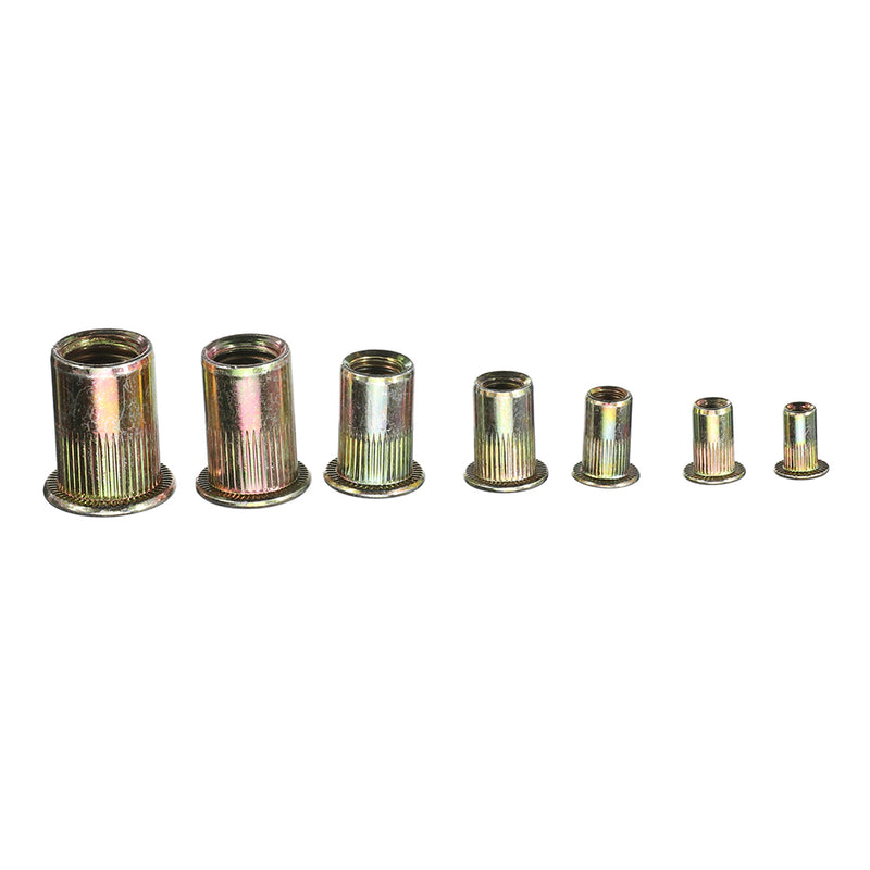 Suleve MXZN7 300Pcs Mixed Steel Rivet Nut Rivnuts Blindnuts Nutserts M3-12mm Nut Insert Rivet Assortment Kits