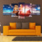 5PCS Uframed Sunset Modern Art Canvas Oil Paintings Pictures Print Home Wall Decor