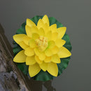 18cm Floating Artificial Lotus for Aquarium Fish Tank Pond Water Lily Lotus Flower Home Decorations