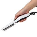 Electric Hair Styling Curler Multi-functional Negative Ion Heating Beard Styler Hair Straightener Comb