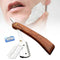 Rosewood Handle Straight Edge Barber Razor Folding Shaving Cutter with 10 Blades