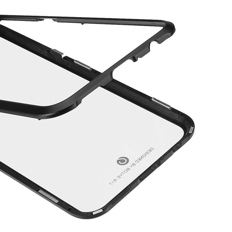 Bakeey Upgraded Version 360 Full Body Tempered Glass Metal Magnetic Adsorption Flip Protective Case For Oppo R17/ R17 Pro