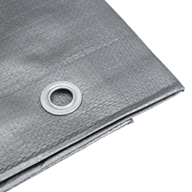 2.4x3m Waterproof Camping Tarp Ground Sheet Outdoor Garden Cover with Eyelets