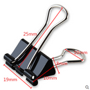 12PCS 19mm Metal Black Binder Spring Clips Paper Filing Grip Clamps