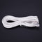 1pcs 10m RJ11 Telephone Connector Extension Cable White N7Y5