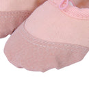 Kids Girls Clothing Accessory Pink Canvas Flat Ballet Shoes Pair US Size 8