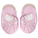 Kids Girls Clothing Accessory Pink Canvas Flat Ballet Shoes Pair Size 10 1/2