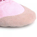Kids Girls Clothing Accessory Pink Canvas Flat Ballet Shoes Pair Size 10 1/2