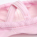 Kids Girls Clothing Accessory Pink Canvas Flat Ballet Shoes Pair Size 10 1/2