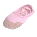 Kids Girls Clothing Accessory Pink Canvas Flat Ballet Shoes Pair Size 10 1/2