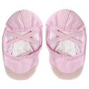 Kids Girls Clothing Accessory Pink Canvas Flat Ballet Shoes Pair Size 10 1/2