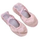 Kids Girls Clothing Accessory Pink Canvas Flat Ballet Shoes Pair US Size 12