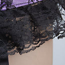 Women Girls Fashionable Mini Lingerie Dress Bustiers Corsets With Underwear Dancing Party Costume S/M