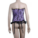 Women Girls Fashionable Mini Lingerie Dress Bustiers Corsets With Underwear Dancing Party Costume S/M