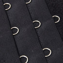 Polyester Women 3 Eye Hook Bra Lingerie Extender 5cm Black