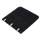 Polyester Women 3 Eye Hook Bra Lingerie Extender 5cm Black