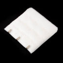 Polyester Women 3 Eye Hook Bra Lingerie Extender 5cm White