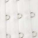 Polyester Women 3 Eye Hook Bra Lingerie Extender 5cm White