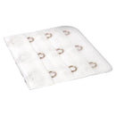 Polyester Women 3 Eye Hook Bra Lingerie Extender 5cm White