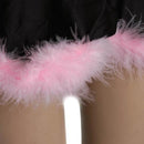 Women Girls Fashionable Shirt With Underwear & Headgear Sleepwear Night Dress Costume S / M